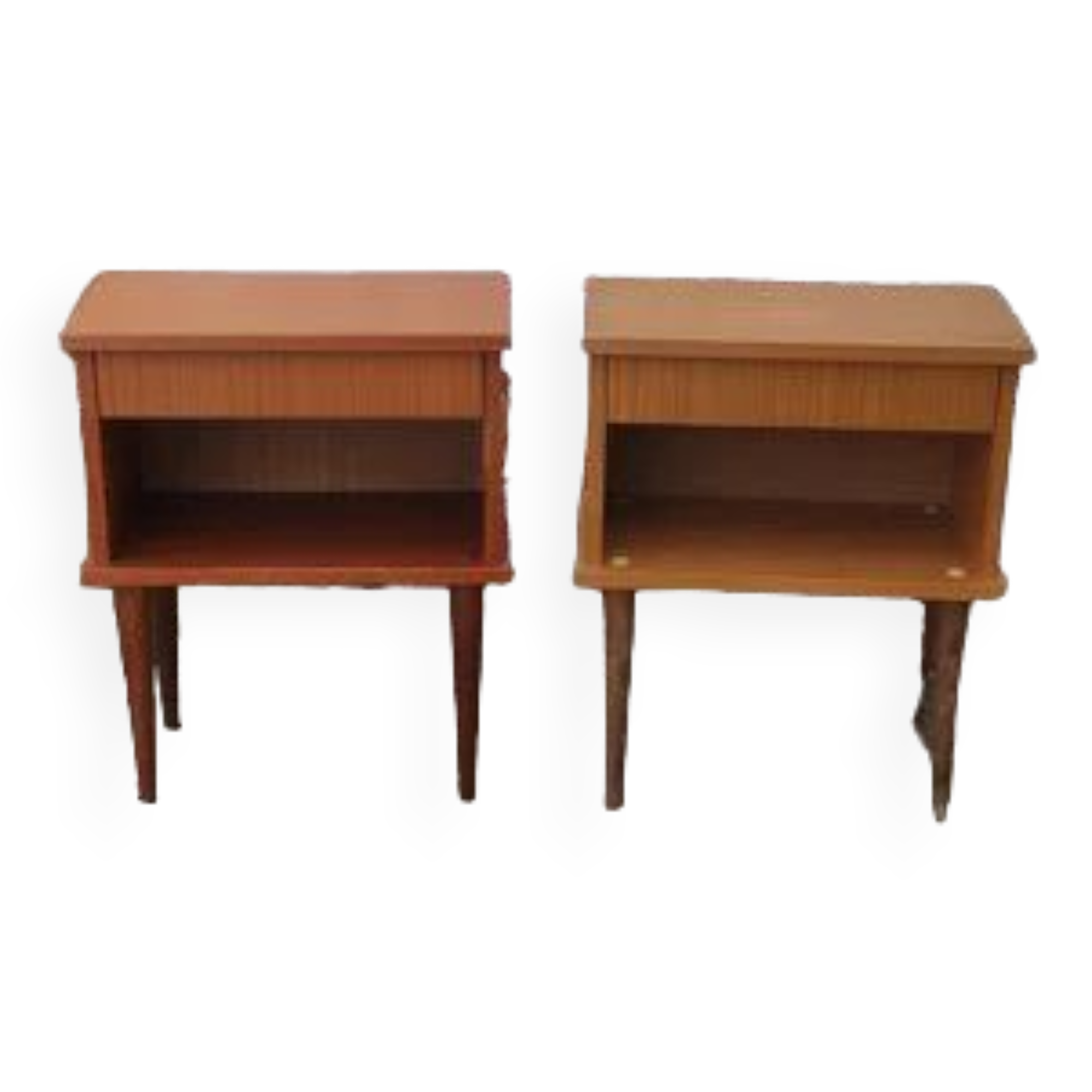 Pair of bedside tables, vintage nightstands