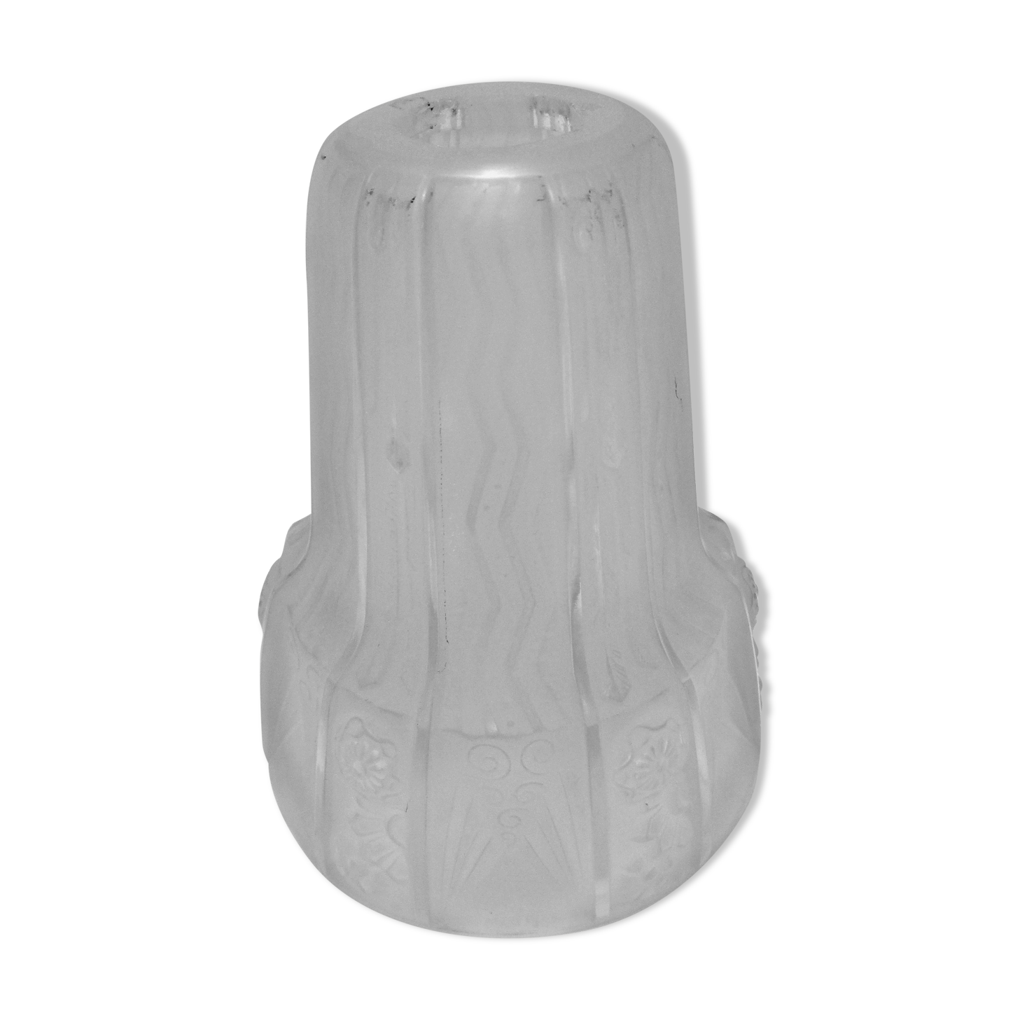 Tulip molded glass Muller brothers Lunéville Art Deco