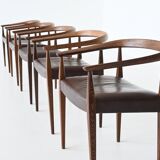 Nanna Ditzel model 113 armchairs Poul Kold Savvaerk Denmark 1955