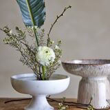White marble serving bowl