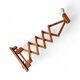 Extendable wooden wall lamp