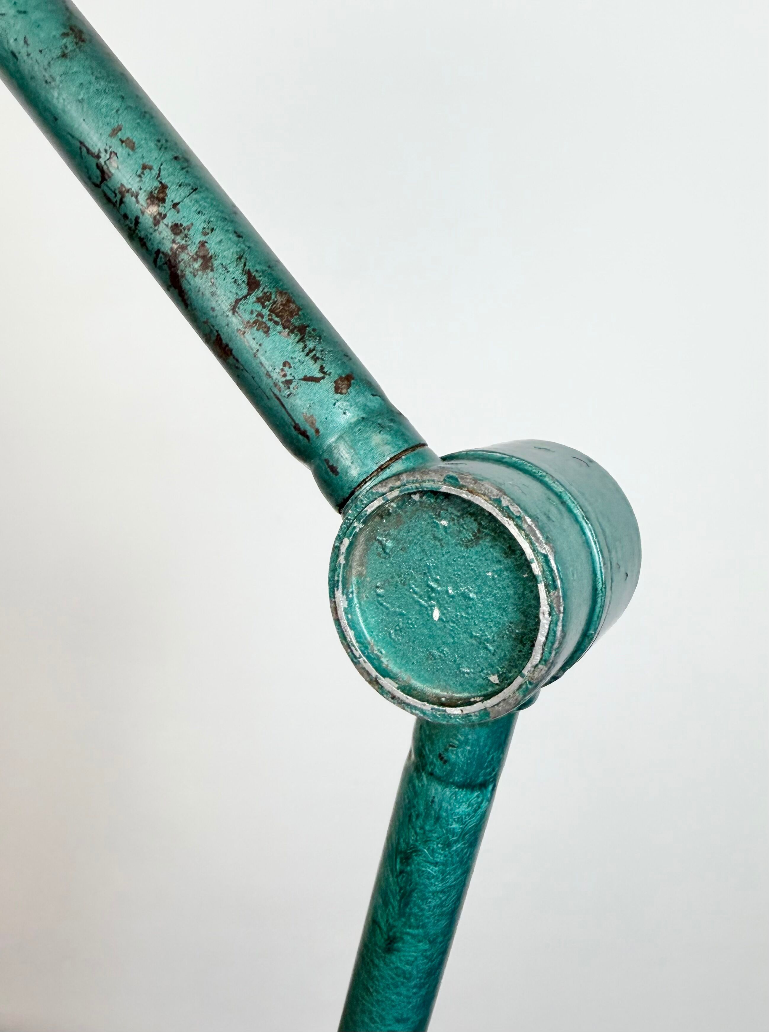 Large Green Industrial Workshop Table Lamp, 1960s