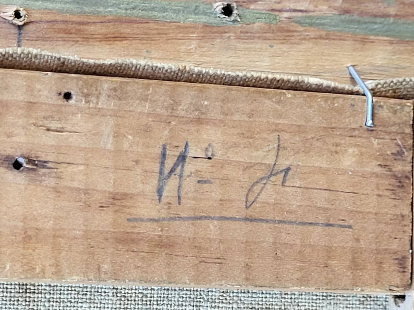 Mid 20th century "undergrowth" french school landscape oil painting