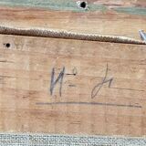 Mid 20th century "undergrowth" french school landscape oil painting