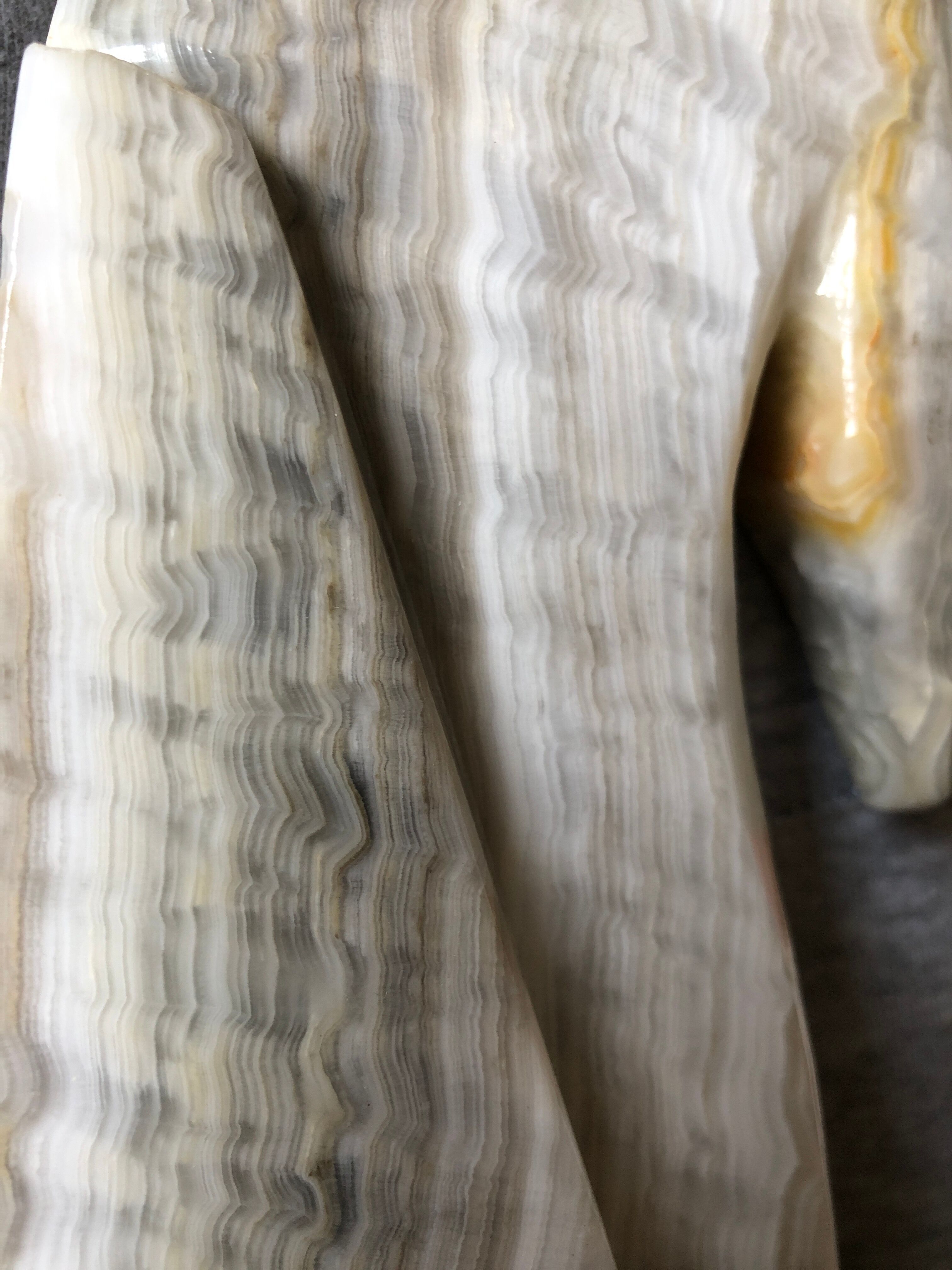 Greenhouse book art deco zoomorphic horse head in marble onyx