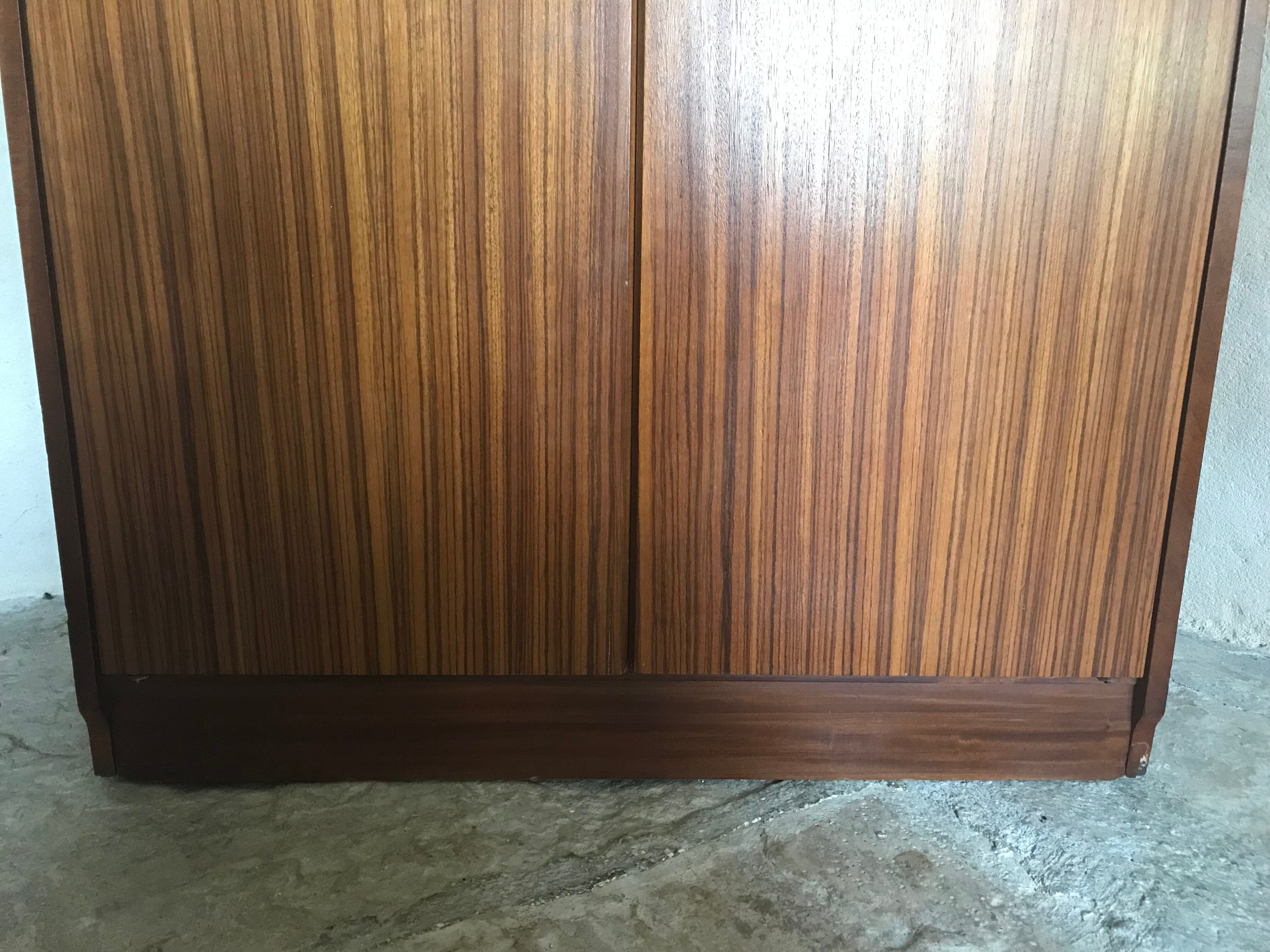 Scandinavian wardrobe vintage teak 1960-70's
