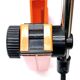 2 orange clamp lamps by revue, 1970