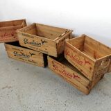 Wooden chocolate poulain case 1950