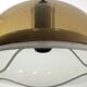 Large seventies aluminium transparent vintage pendant