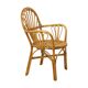 Fauteuil vintage en rotin, style bohème années 70