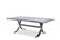 Polished metal and ceramic dining table. 1970s.