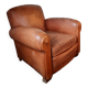 Old leather club chair 1940-1950