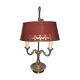 Solid bronze hot water bottle lamp