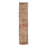 Light Orange & Red Turkish Runner Rug, 87x410Cm