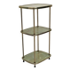 Vintage 50's brass and melamine marble imitation side table