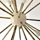 Chandelier Sputnik 24 brass lights white ivory color
