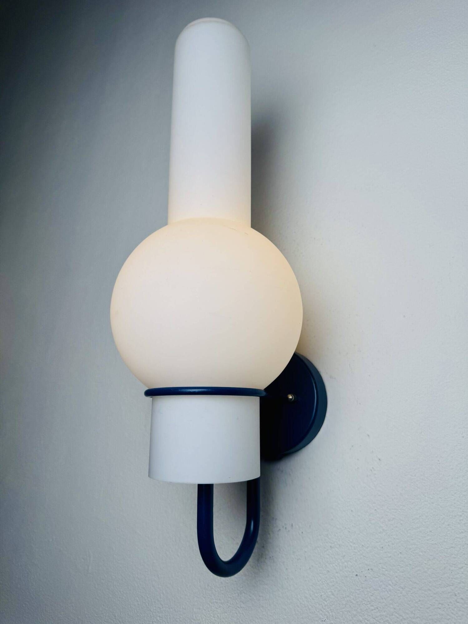 Model C1666 Quinquet Wall Lamps In Opal Glass By Raak Amsterdam, The Netherlands 1960S