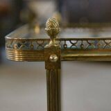 Neoclassical brass and glass serving trolley attributed to Maison Jansen, 1960s