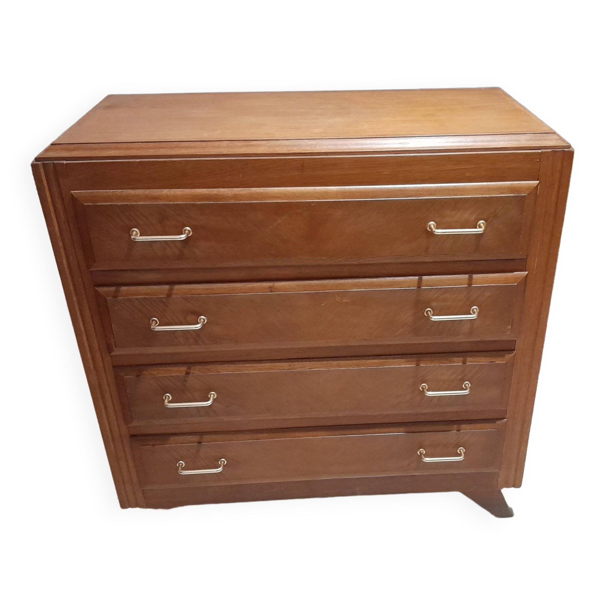 Old vintage chest of drawers Scandinavian compass feet