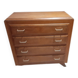 Old vintage chest of drawers Scandinavian compass feet