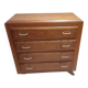 Old vintage chest of drawers Scandinavian compass feet