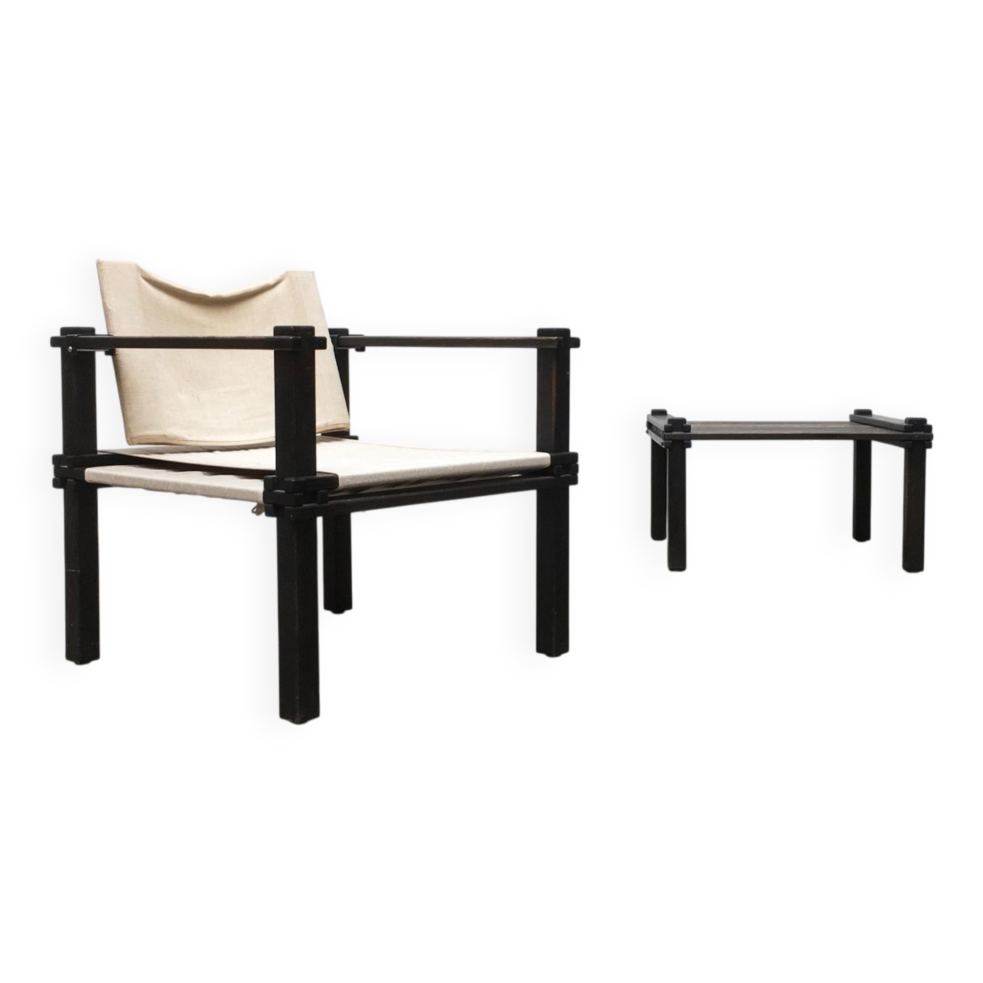 Set of chairs and table from the Farmer series by Gerd Lange for Bofinger, 1960s.