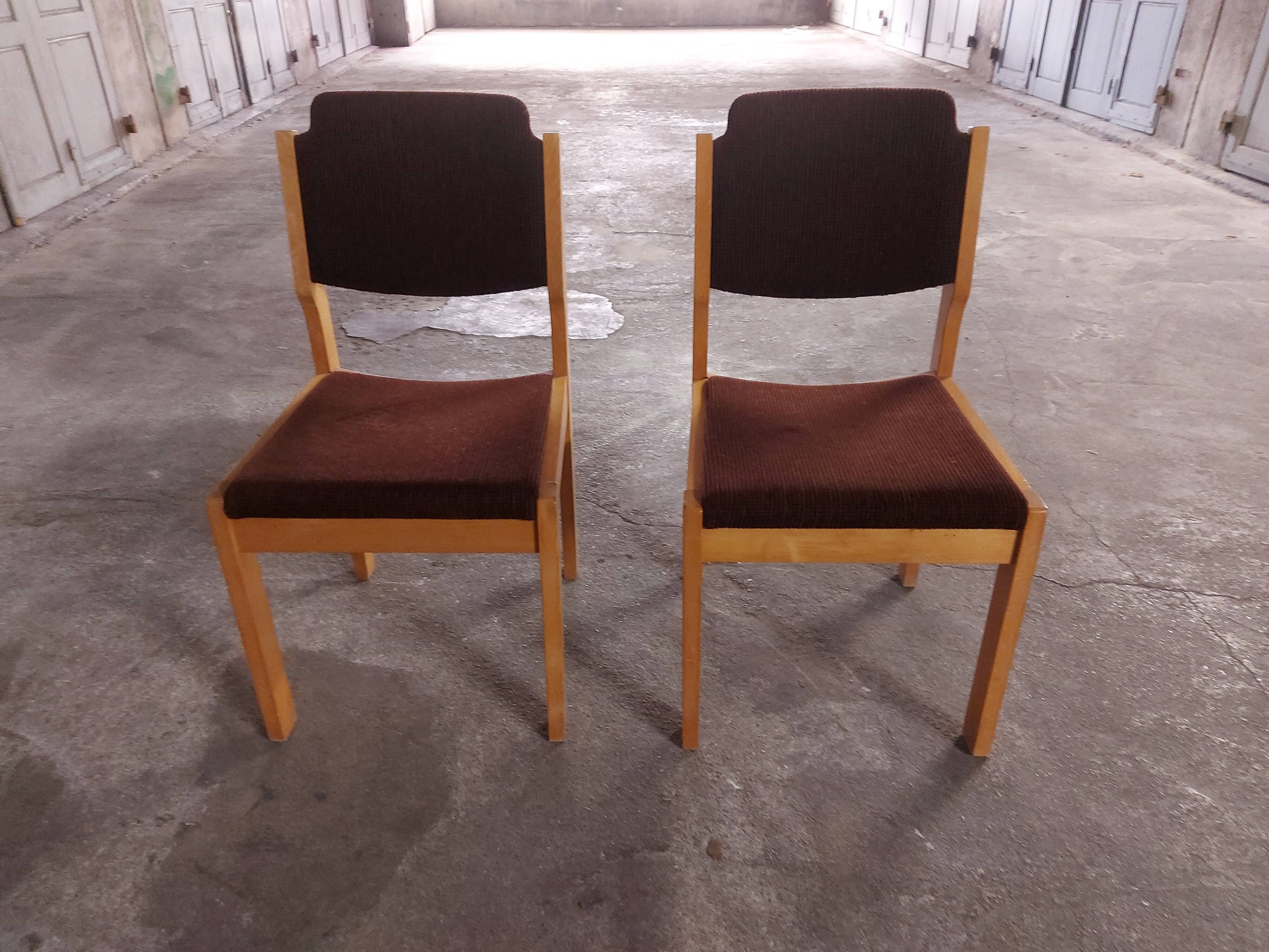 Set of two vintage Swiss chairs