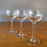 10 Meisenthal crystal glasses