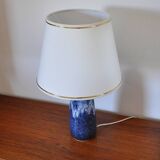 Glazed ceramic table lamp from Valholm, Denmark