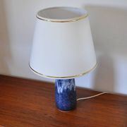 Glazed ceramic table lamp from Valholm, Denmark