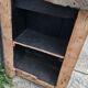 Old established a door and five drawers raw wood
