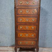 Secretary in a week planner style from the Louis XVI period in marquetry (to be restored)