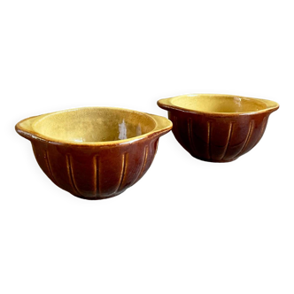 2 eared bowls Durofeu France