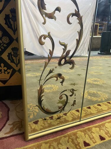 Bistro mirror - eglomised glass brasserie, 224x114 cm