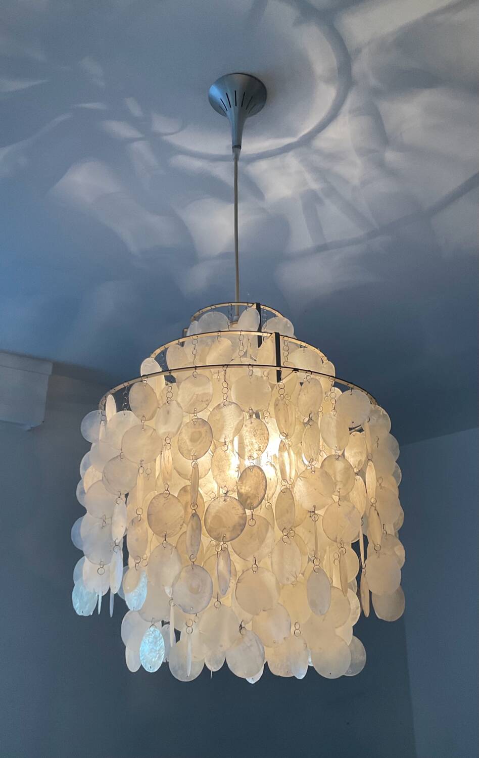 Lustre Verner Panton Fun 1DM suspension en nacre