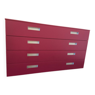 Fuschia capellini chest of drawers - 4 drawers