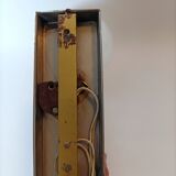 Chrome and black wall lamp Vintage, Italy 1960.