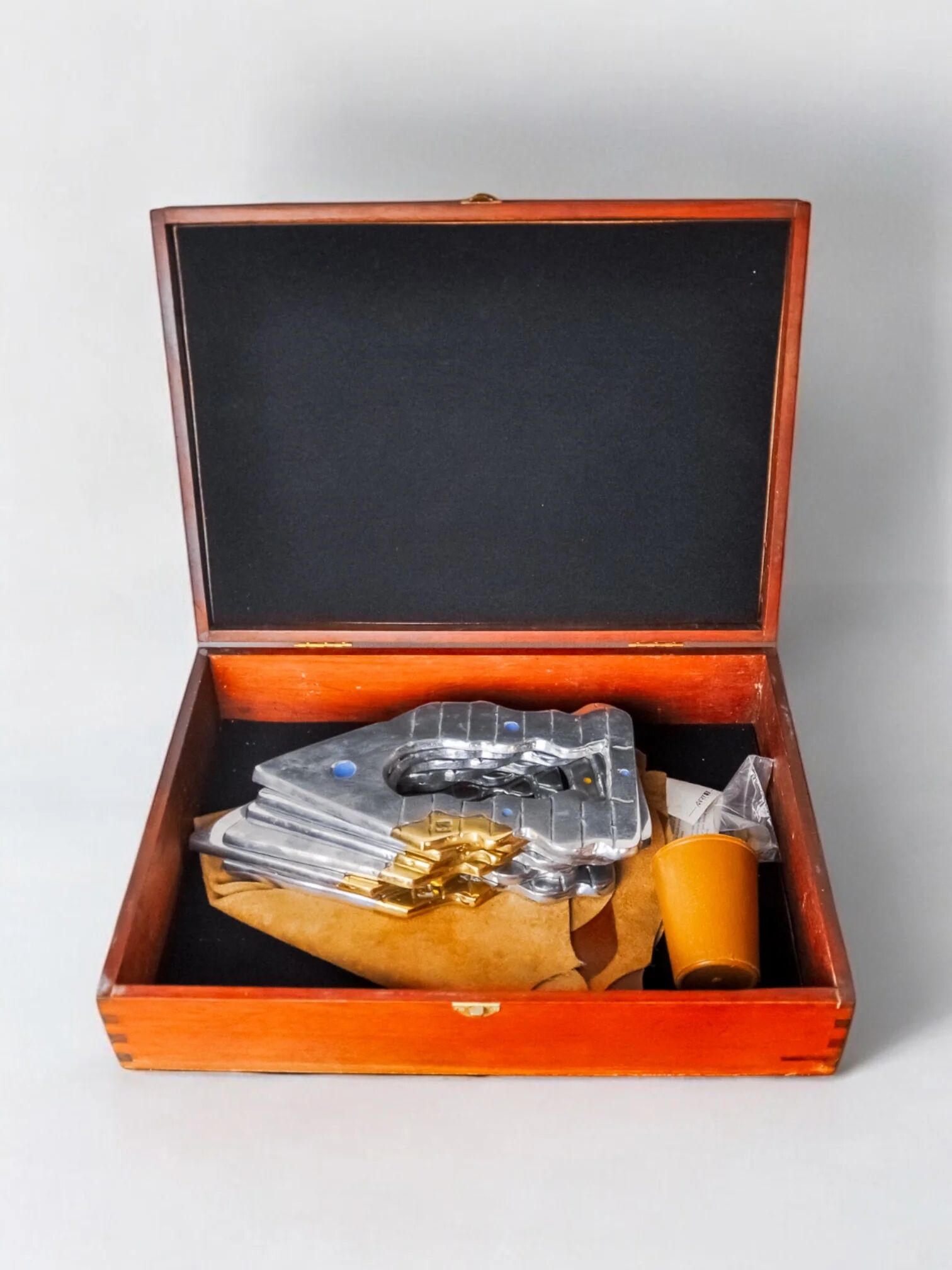 Brutalist Parcheesi game by Art3, bronze & aluminium, Spain, 1970s