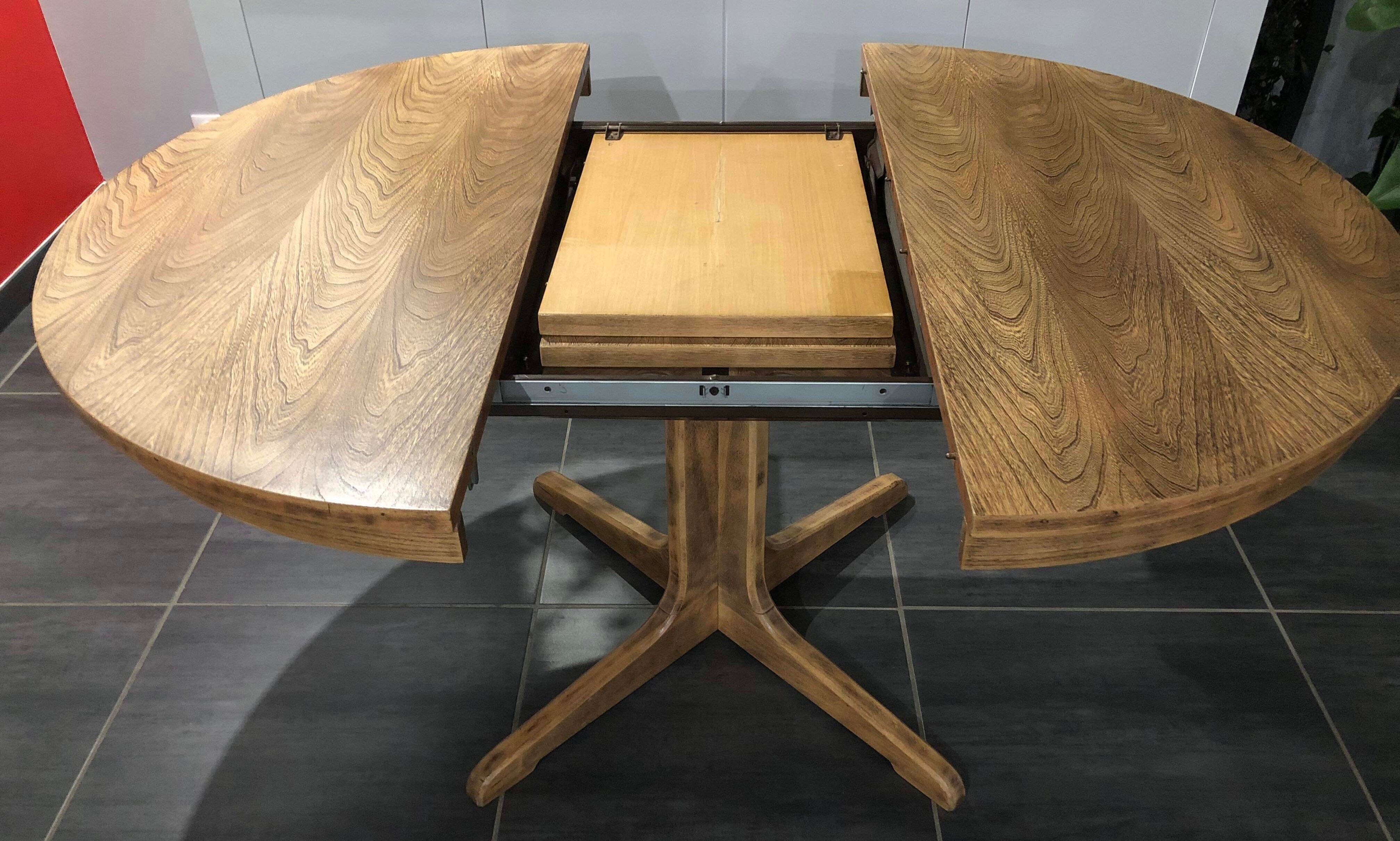 Vintage extendable table Baumann 1970s