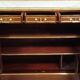 Important mahogany support table with gilded bronze – Marble top