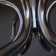 Chandelier design 1970 steel chrome