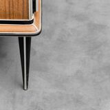Buffet en bois vintage moderne des années 1950