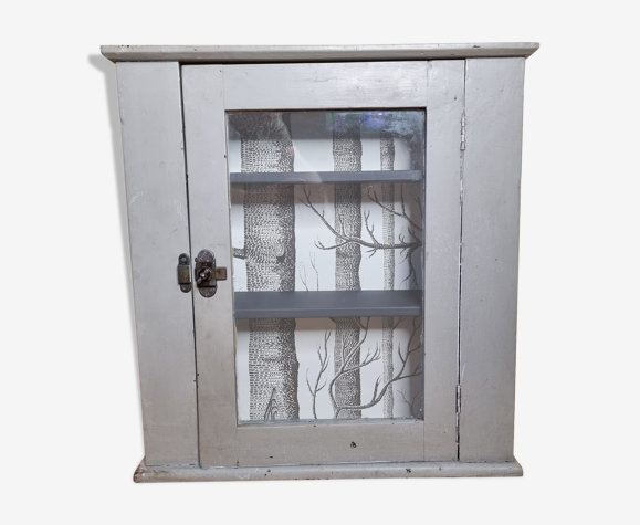 Armoire murale vintage relookée, 59 cm