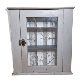 Armoire murale vintage relookée, 59 cm