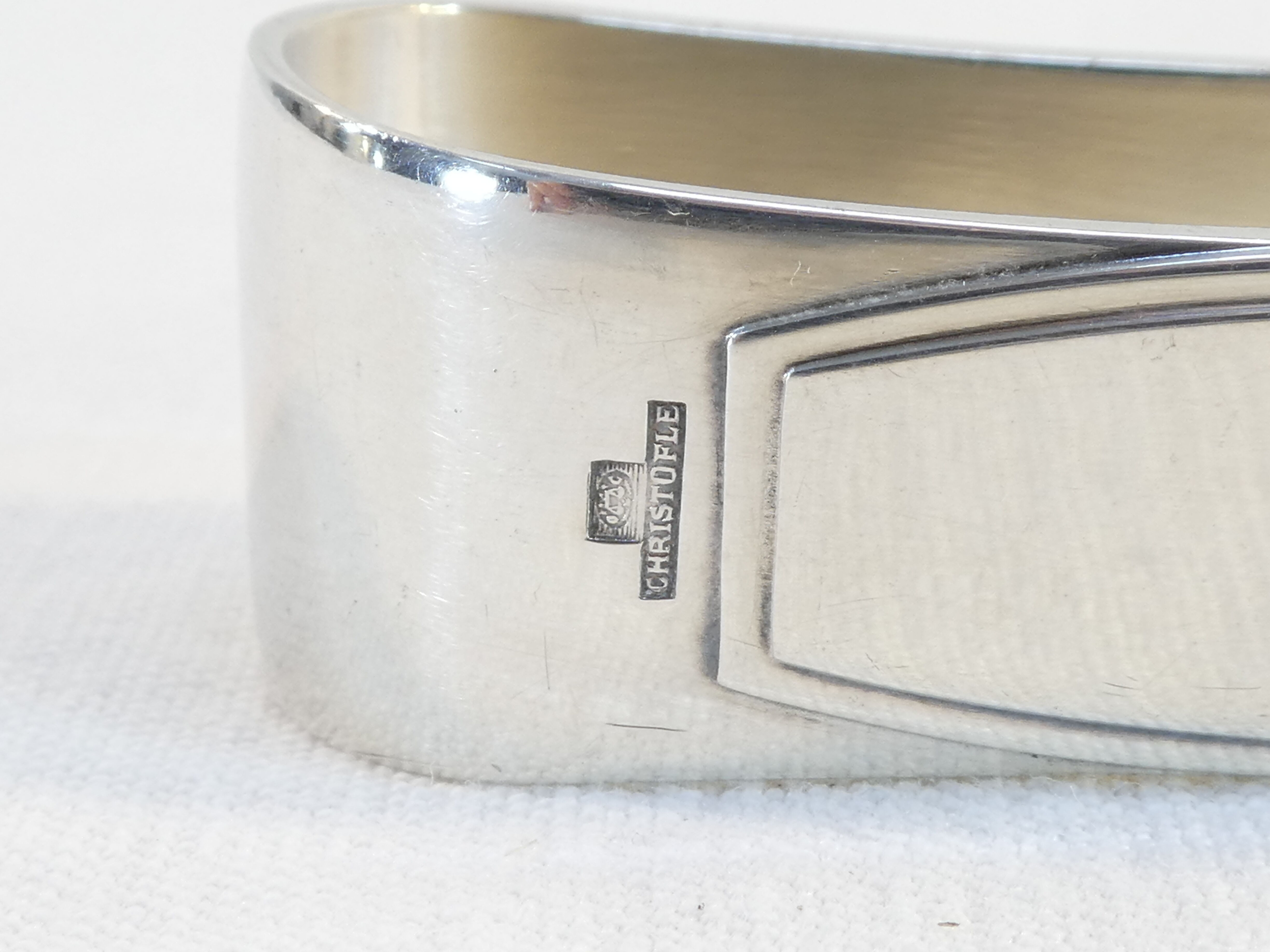 Christofle sugar clamp in silver metal model america