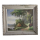 peinture à l'huile ancienne paysage signée Marceau peinture à l'huile encadrée