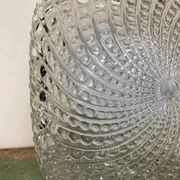 Plafonnier applique en verre dépoli 70's