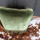 Fauteuil crapaud et repose-pieds