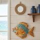 Vintage Ceramic Wall Decorative Fish - Mediterranean Style Decoration