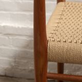 2x Niels Otto Møller Chair Model 56 in Teak, 1960s Denmark
